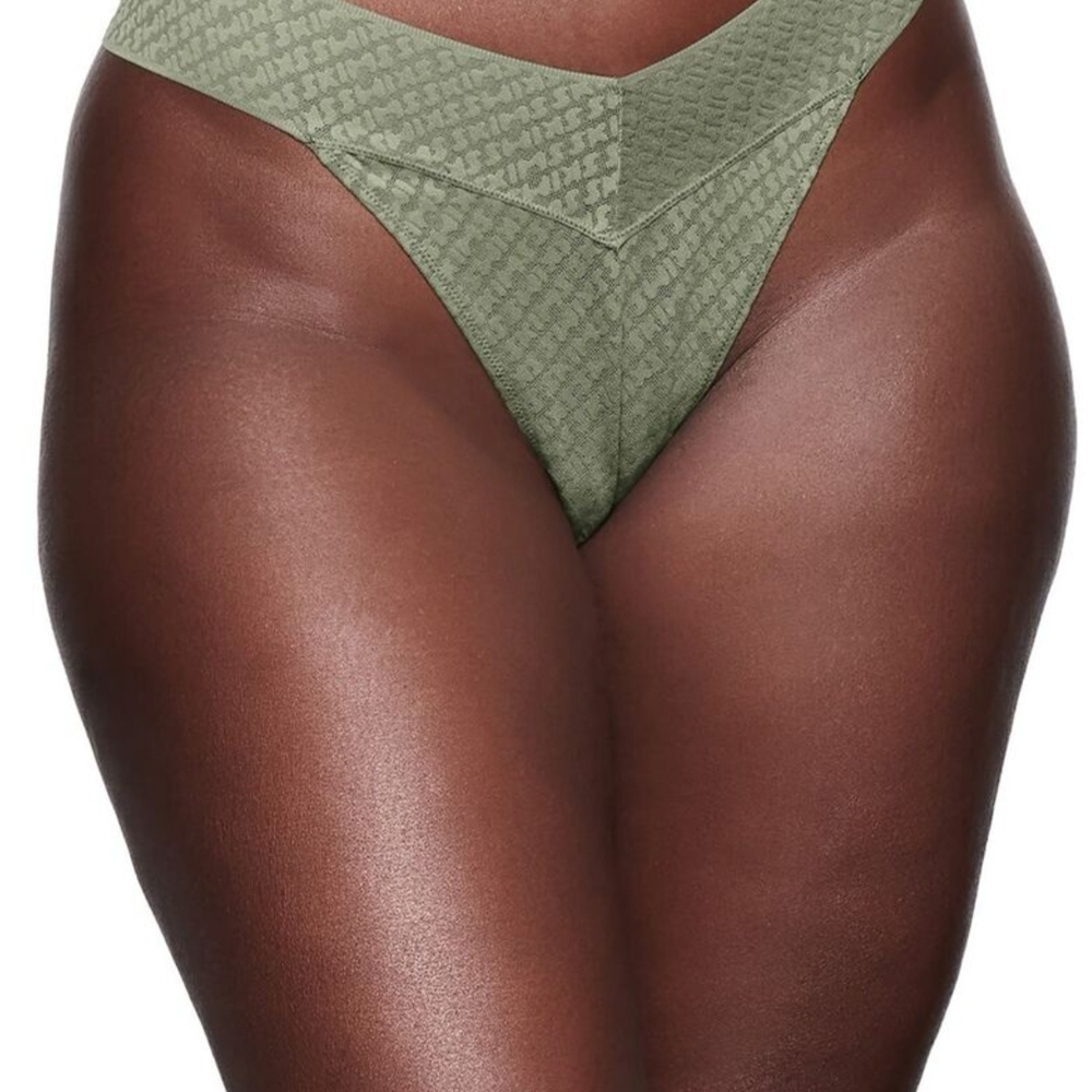 SKIMS Mesh Olive Green Panties